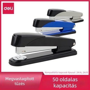 Deli 0314 Nehéz tűzőgép, acélból, 12G, 50 oldalas kötés