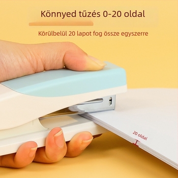Morandi színvilágú ergonomikus tűzőgép, közepes méretű, hordozható, iroda és diákok számára