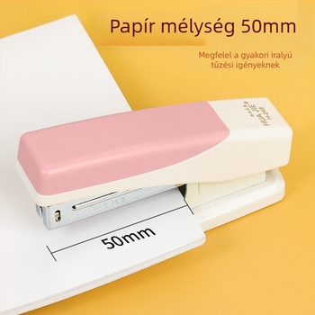 Morandi színvilágú ergonomikus tűzőgép, közepes méretű, hordozható, iroda és diákok számára
