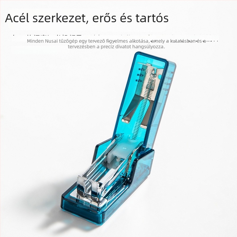 Ns083F áttetsző mini kazettás tűzőgép, No. 12, 20 oldal, irodai használatra
