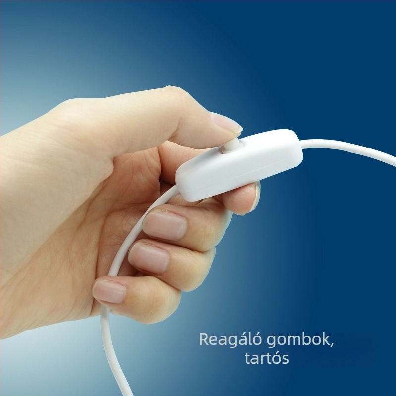 USB-kábel kapcsolóval LED éjjeli lámpa és asztali lámpa számára, 12V tápkábel, 1A/2A csatlakozó