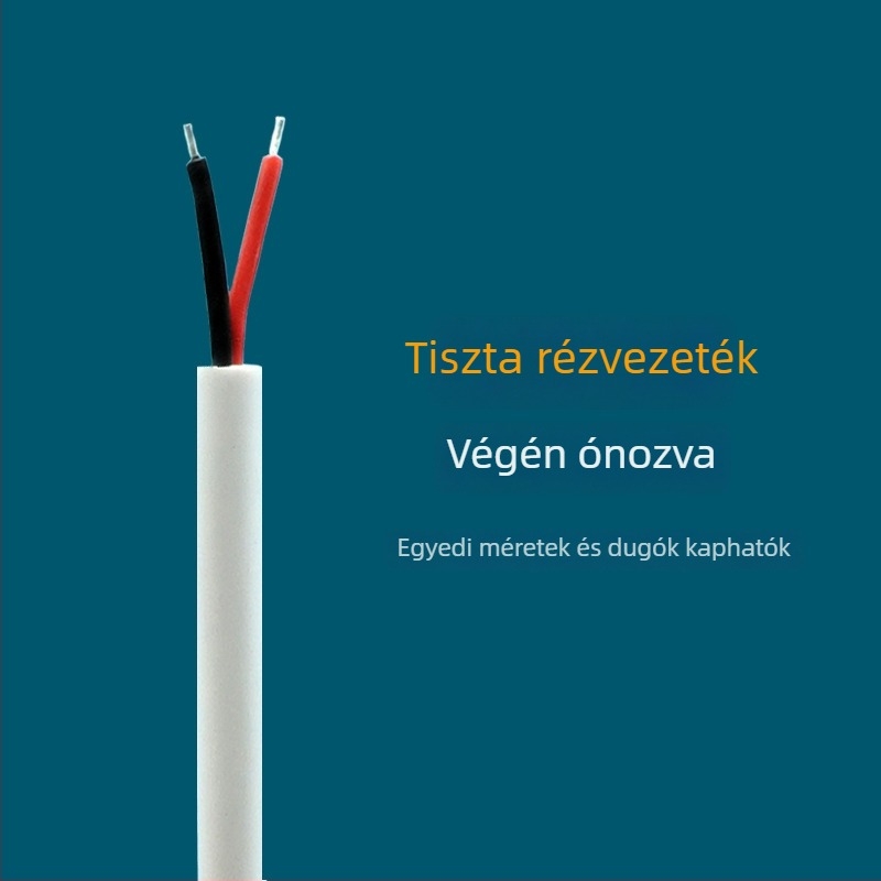 USB-kábel kapcsolóval LED éjjeli lámpa és asztali lámpa számára, 12V tápkábel, 1A/2A csatlakozó