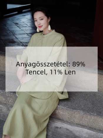 2026 tavasz—új kínai stílusú női ruhaszett diagonális galléros toppal, rövidnadrággal és szoknyával, kód C0458
