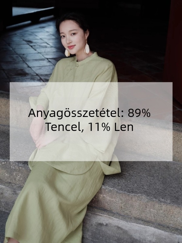 2026 tavasz—új kínai stílusú női ruhaszett diagonális galléros toppal, rövidnadrággal és szoknyával, kód C0458