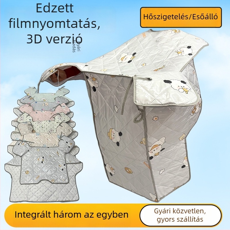Minden évszakos szélvédő takaró elektromos járművekhez, napfény és eső elleni védelem — egy darabban, három az egyben