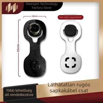 Rejtett rugós kapucnis dzsekihez – műanyag kétlyukú csat, ruházati kiegészítő