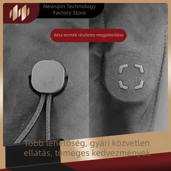 Rejtett rugós kapucnis dzsekihez – műanyag kétlyukú csat, ruházati kiegészítő