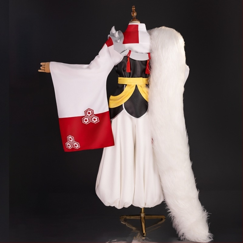 Magas minőségű Sesshomaru cosplay jelmez – teljes készlet nőknek, hagyományos japán stílus