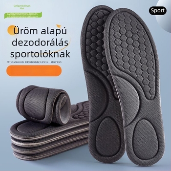 Üröm illatú sporttalpbetét, dezodorizáló, nedvességfelszívó, lélegző, mosható, férfiaknak és nőknek.