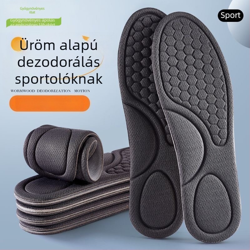 Üröm illatú sporttalpbetét, dezodorizáló, nedvességfelszívó, lélegző, mosható, férfiaknak és nőknek.