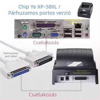XP-58IIL Bluetooth termos nyomtató nyugtákhoz – szupermarketek, közétkeztetés és szállodák