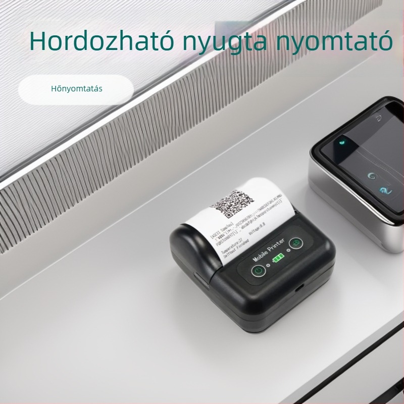 80 mm-es hordozható Bluetooth hőnyomtató nyugta nyomtatáshoz – éttermi készletgazdálkodáshoz