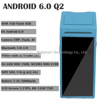 Kézben tartható Android 8.0 okos terminál megrendelések felvételére és nyugták nyomtatására — mindent egyben készülék