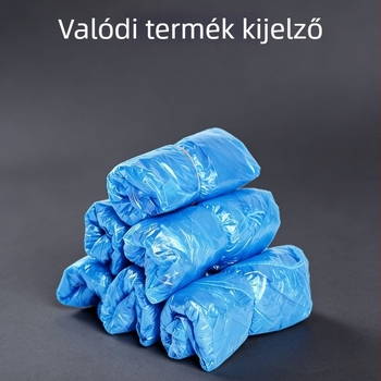 Vastagított egyszer használatos beltéri cipővédők, kopásálló és csúszásmentes, felnőtteinek, műanyagból