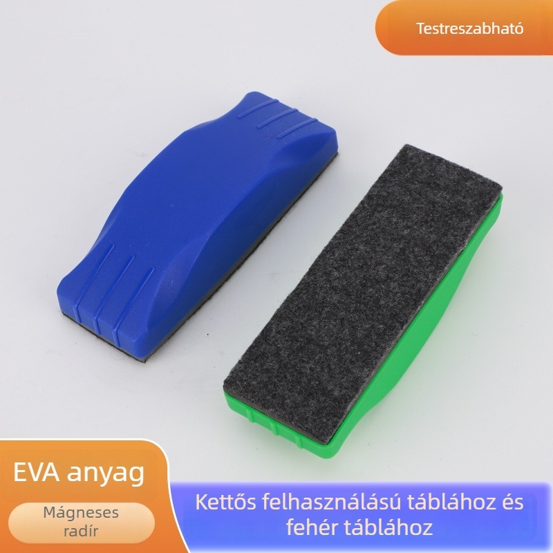 Pormentes mágneses fehér tábla radír velúr felülettel és EVA hab tömítésével, nagy sűrűségű szivacs