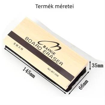 Bao Ge TM-056 Mágneses tábla radír – Kétoldalas radír fekete- és fehér táblához, krétás tábla és rajztábla radírja