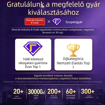 Személyre szabott, magas minőségű kristálytrófea éves díjátadókhoz és versenyekhez; kristály- és fémtrófeák kis mennyiségben.