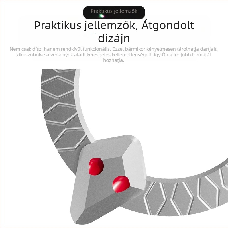 CUESOUL Beast Darts wolfrám acélból készült nyaklánc, 80 mm-es lánccal, 3 darab dárttal, rozsdamentes és tartós