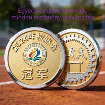 Egyedi fémmedálok campus sporteseményekhez, kerékpár- és kosárlabda versenyekhez és maratonokra