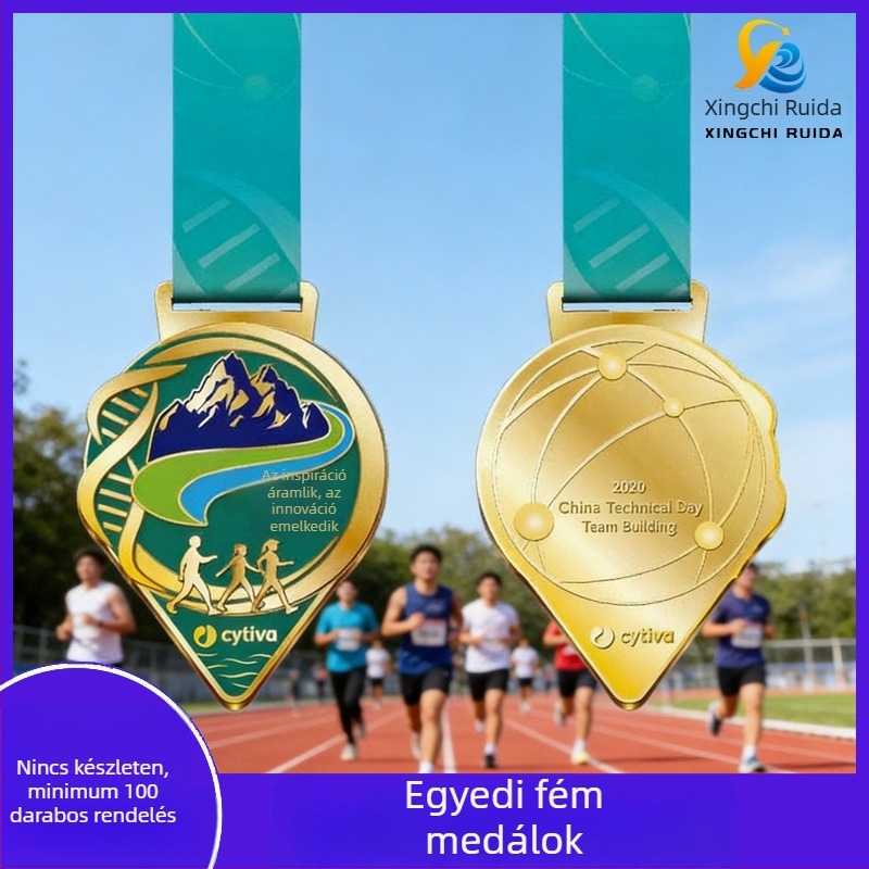Egyedi fémmedálok campus sporteseményekhez, kerékpár- és kosárlabda versenyekhez és maratonokra