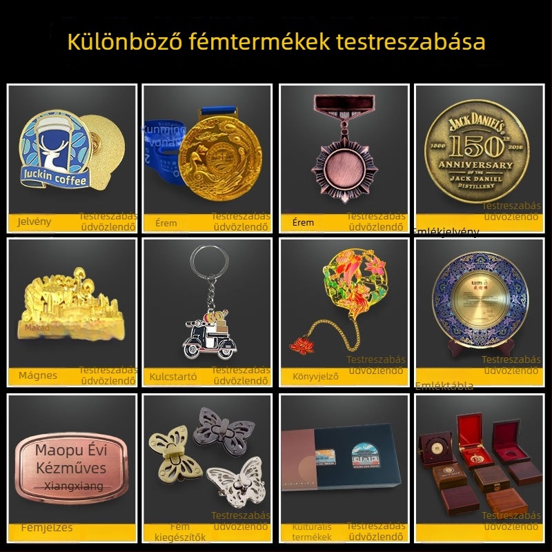 Személyre szabható fém érmek sporteseményekre — maratoni arany, ezüst és bronz érmek