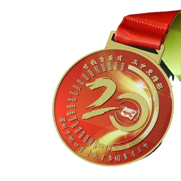 Személyre szabott cinkötvözetű érem maratoni eseményekhez
