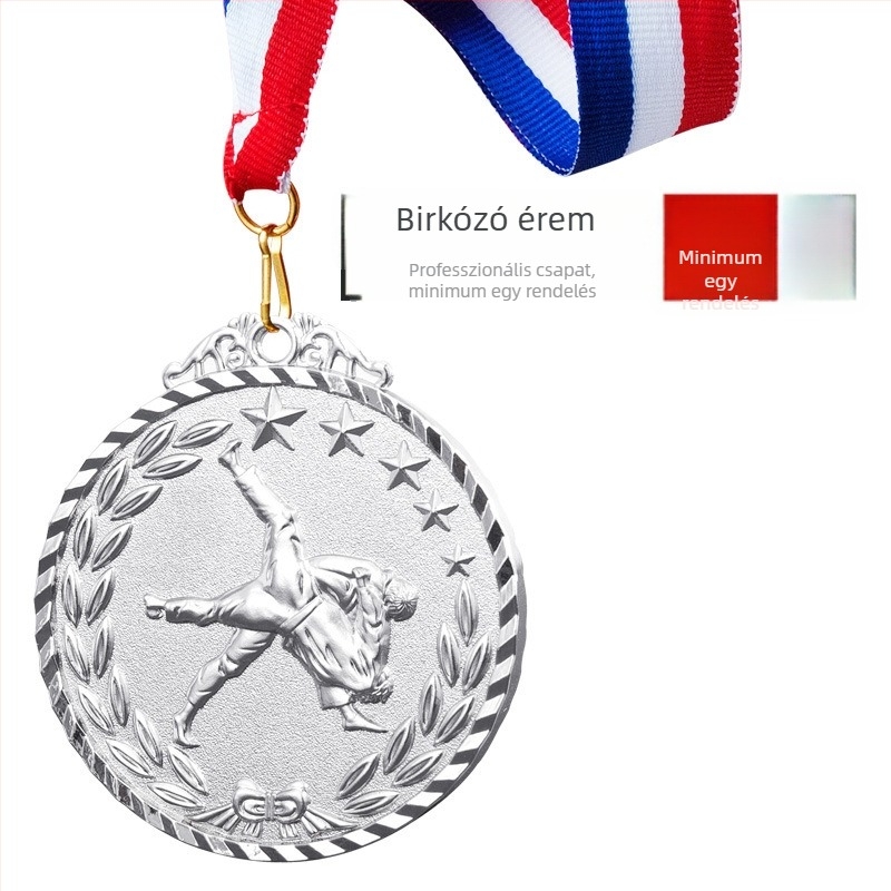 Személyre szabott fém érem birkózásért, taekwondoért és maratonért