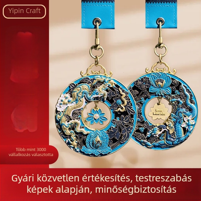 Egyedi fém érmek vállalatok és iskolák számára – maratoni díjak arany, ezüst és bronz