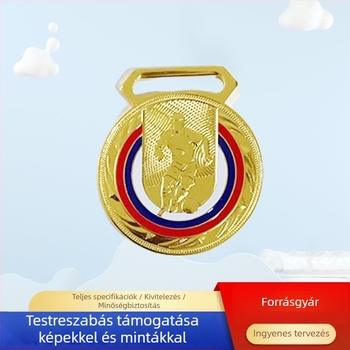 Aranyozott ötágú csillag emlékérem maraton, iskolai atlétika, futball és kosárlabda számára