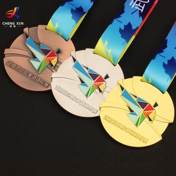Fém mázolt érem Taekwondo versenyre, sporteseményre és maratonra – emlékdíj