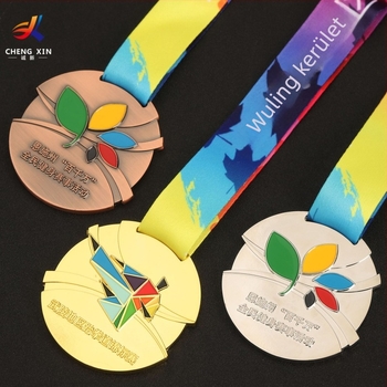 Fém mázolt érem Taekwondo versenyre, sporteseményre és maratonra – emlékdíj
