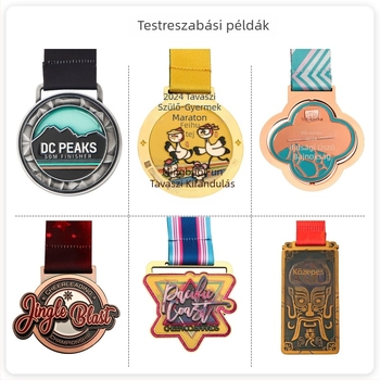 Személyre szabott fém maratoni érmek diák sporteseményekhez, versenyek arany, ezüst és bronz érmei, egyedi plakettek