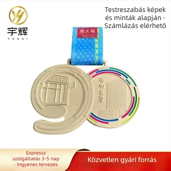 Személyre szabott sportérem kosárlabda és maraton eseményekhez — arany, ezüst és bronz kivitelben, emlékérme kiemelkedő munkavállaló részére