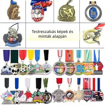 Személyre szabott fém érmet maratonra és kosárlabda eseményekre – zománcozott érem