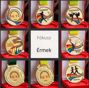 Cink ötvözetből készült érme iskolai sporteseményekhez – emlékérem maratonhoz, futballhoz és kosárlabdához, kreatív, személyre szabható plakett