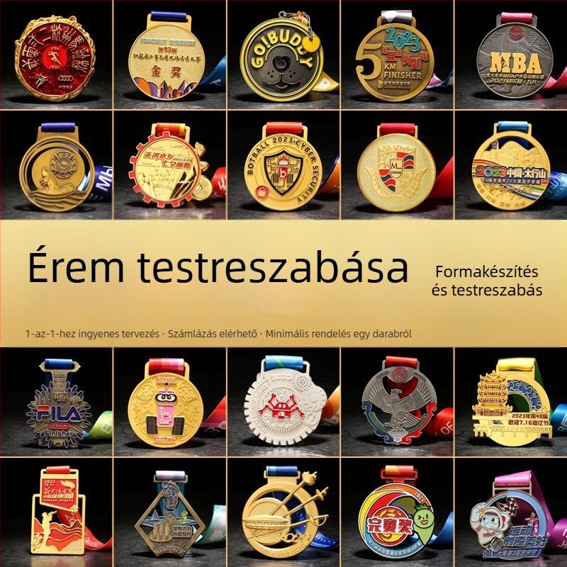 Személyre szabott fém érmék maratonokra, harcművészetekre és sporteseményekre – érme készítés iskolai sporttalálkozókhoz