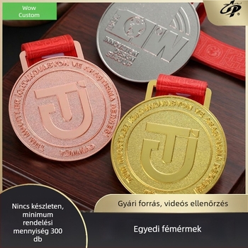 Személyre szabott fém érmek maratonra, sporteseményekre és iskolai sporttalálkozókra