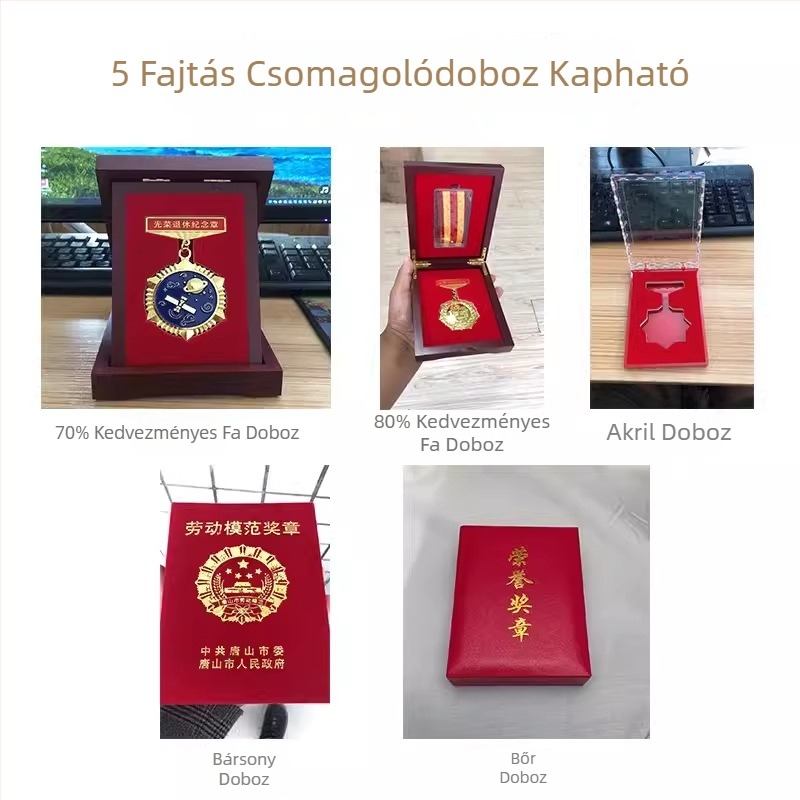 Személyre szabott réz medál sporteseményekhez és maratonhoz, vállalati jubileumra, munka példaképe elismerése