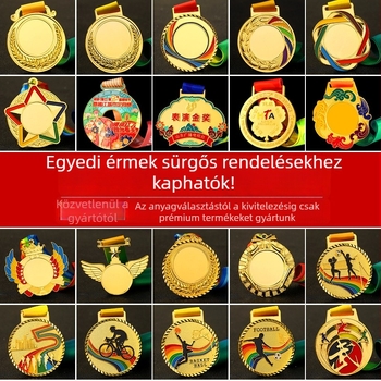 Személyre szabott fémérem zománc bevonattal – maraton és taekwondo