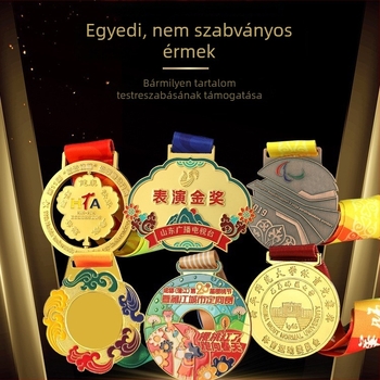 Személyre szabott fémérem zománc bevonattal – maraton és taekwondo