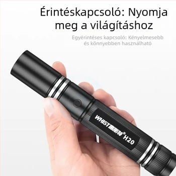 Whist H20 Zöld lézerpointer LED zseblámpával, hosszú hatótávolságú infravörös lézer és kijelző a képernyőn