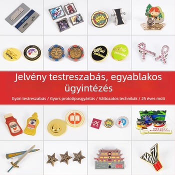 Egyedi mágneses jelvény cinkötvözetből az alkalmazotti azonosító kártyához