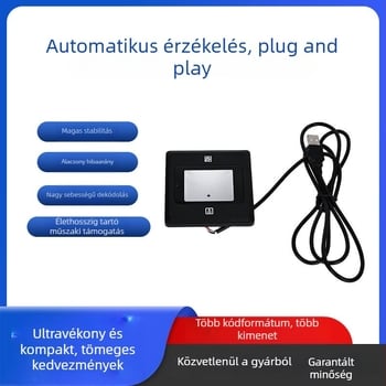1D/2D QR-kód olvasó NFC-kártya leolvasóval, 86 mm-es doboz, széles feszültségtartomány, WG interfész, hozzáférés-ellenőrző QR-olvasó