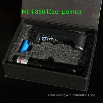Mini újratölthető zöld egypontos lézer zseblámpa, 851, jelzőfénnyel és irányító tollal