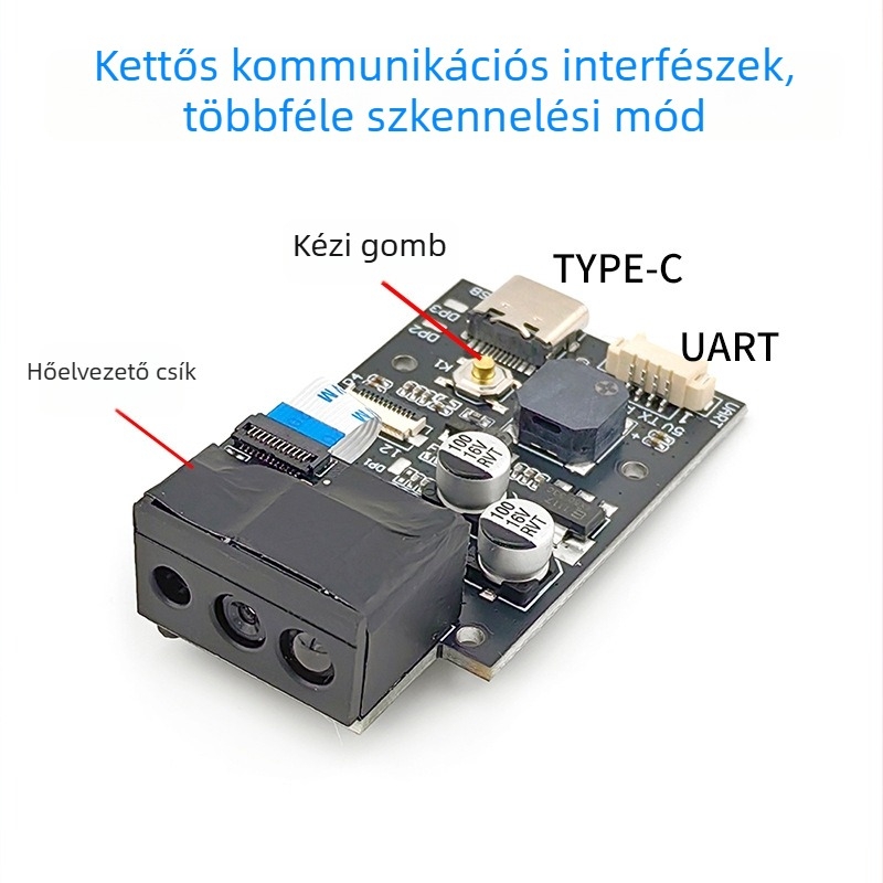 GM69Pro Ipari kategóriás nagy felbontású szkennelő modul OCR dekóderrel, beépített DMP lézerkód olvasó