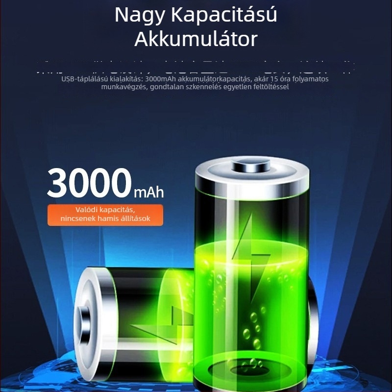 Hordozható vezeték nélküli Bluetooth vonalkódolvasó 1D/2D kódokhoz – kézi PDA terminál