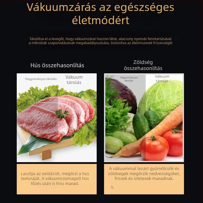 Mini hordozható automata vákuumzáró gép élelmiszerekhez