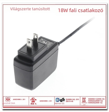 DC tápegység 12V 1.5A / 24V 750mA, okos töltő