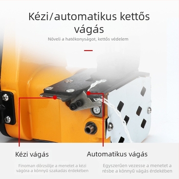 Rui Gong 890 Elektromos zacskózáró gép – kézi működtetésű, nagy sebességű tömítőgép szövött zacskókhoz, zárási szélesség 7–10 mm