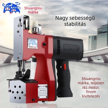Double Bull GK9-350 hordozható elektromos varró- és zárógép szőtt zacskókhoz, 190W